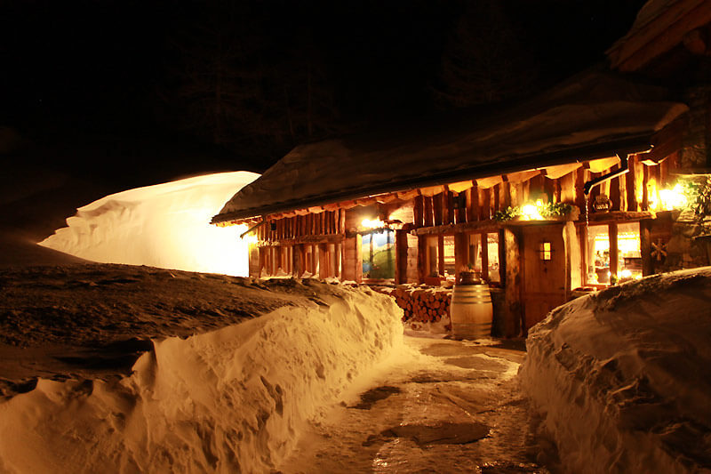 Ristorante Alpage - Il ristorante in inverno
